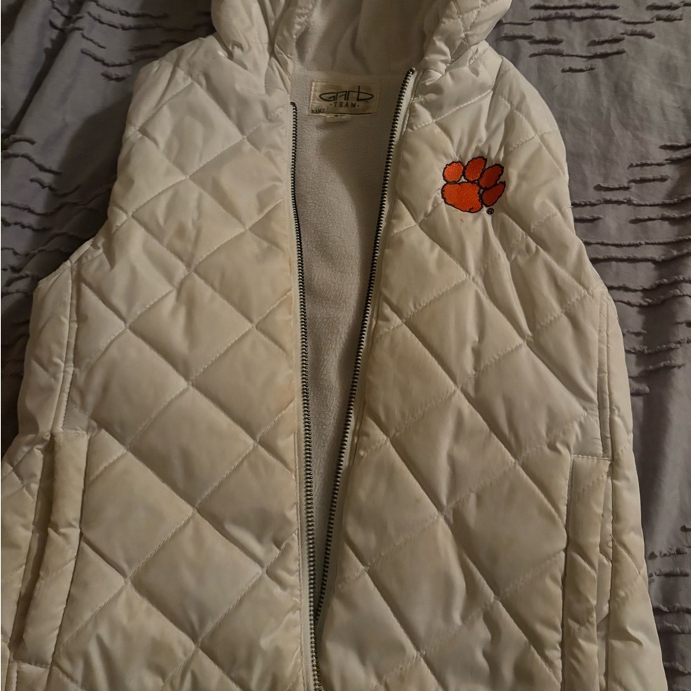 Youth Clemson hooded vest